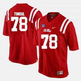 #78 Laremy Tunsil Alumni Football Game University of Mississippi Men's Red Jersey 268847-684
