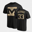#33 John McBride OHT Eagle University of Mississippi Men Black Camo T-Shirt 844376-144