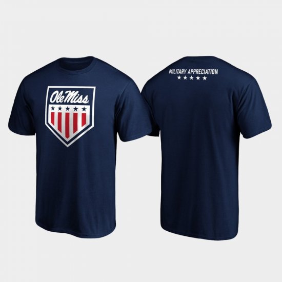 OHT Military Appreciation Ole Miss Military Appreciation Men Navy T-Shirt 461183-264